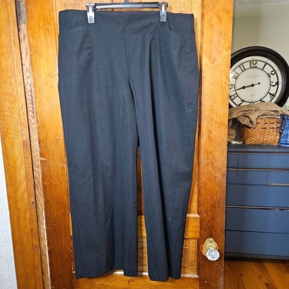 Old Navy Black Wide‑Leg High‑Rise Dress Pants Women's 2X Classic Workwear - Picture 2 of 8